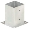 Suportes para postes 4 pcs metal galvanizado 101 mm 2