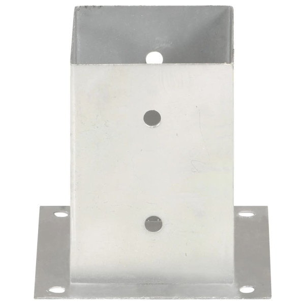Anclajes para postes 4 unidades metal galvanizado 101 mm M 3