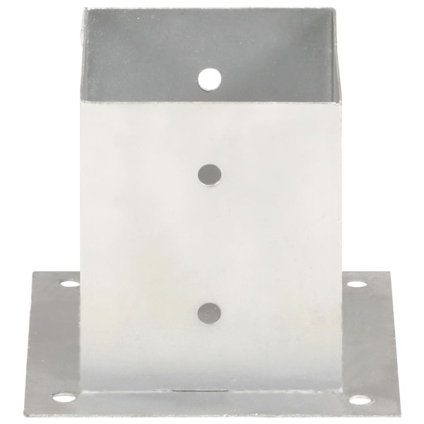 Suportes para postes 4 pcs metal galvanizado 121 mm M 3