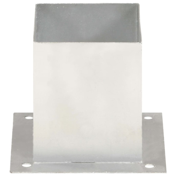 Anclajes para postes 4 unidades metal galvanizado 121 mm M 4