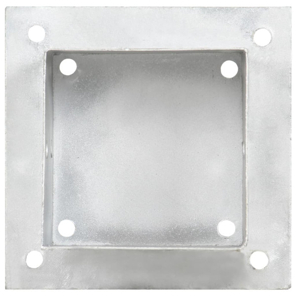 Anclajes para postes 4 unidades metal galvanizado 121 mm M 5