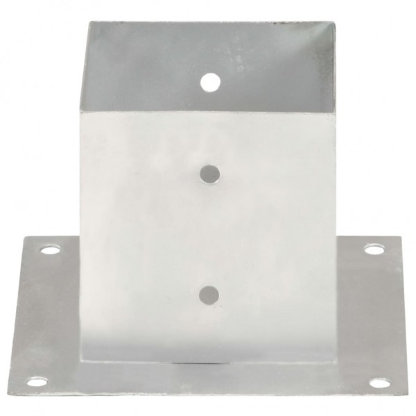 Suportes para postes 4 pcs metal galvanizado 141 mm M 4