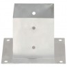 Suportes para postes 4 pcs metal galvanizado 141 mm 4