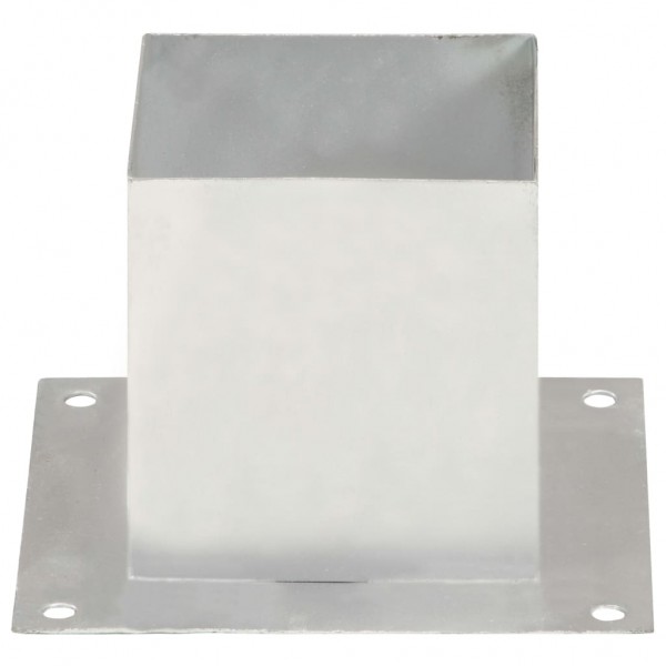 Suportes para postes 4 pcs metal galvanizado 141 mm M 5