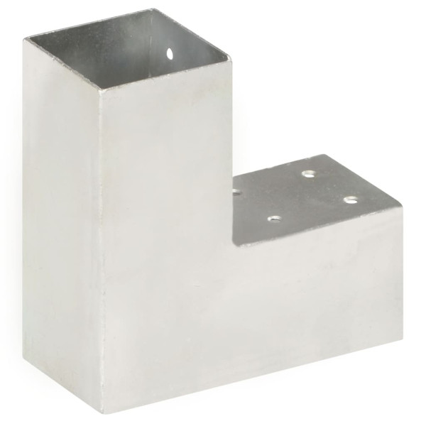 Base para poste em forma de L 71x71 mm metal galvanizado M 3