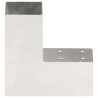 Conectores de postes en L 4 uds metal galvanizado 71x71 mm 3