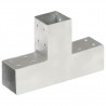 Conectores de postes en forma de T metal galvanizados 71x71 mm 1