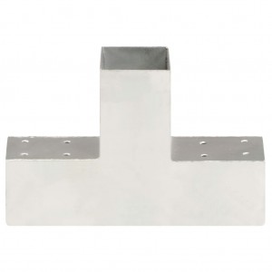 Base para poste em forma de T 71x71 mm metal galvanizado H