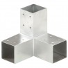 Base para poste em forma de Y 71x71 mm metal galvanizado 1
