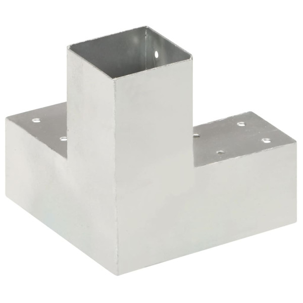 Conectores de postes en forma de Y metal galvanizado 71x71 mm M 3