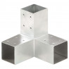 Conectores de postes en Y 4 uds metal galvanizado 71x71 mm 3