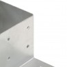 Conector de poste em L metal galvanizado 81x81 mm 5