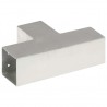 Conector de poste em metal galvanizado em forma de T 81x81 mm 4