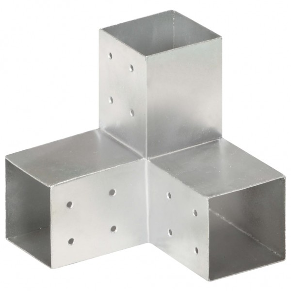 Bases para poste em forma de Y 4 pcs 81x81 mm metal galvanizado M 3