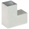 Conector de postes en forma de L metal galvanizado 91x91 mm 3