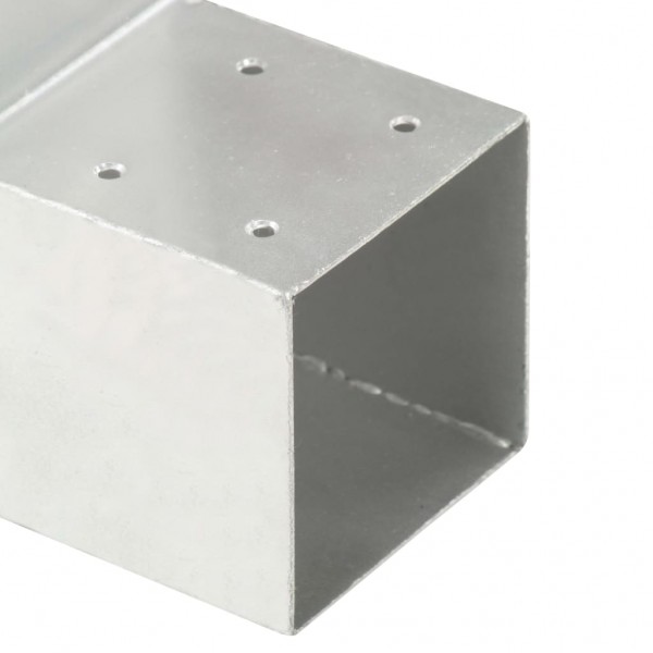 Base para poste em forma de L 91x91 mm metal galvanizado M 5