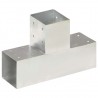 Conector de postes en forma de T metal galvanizado 91x91 mm 1