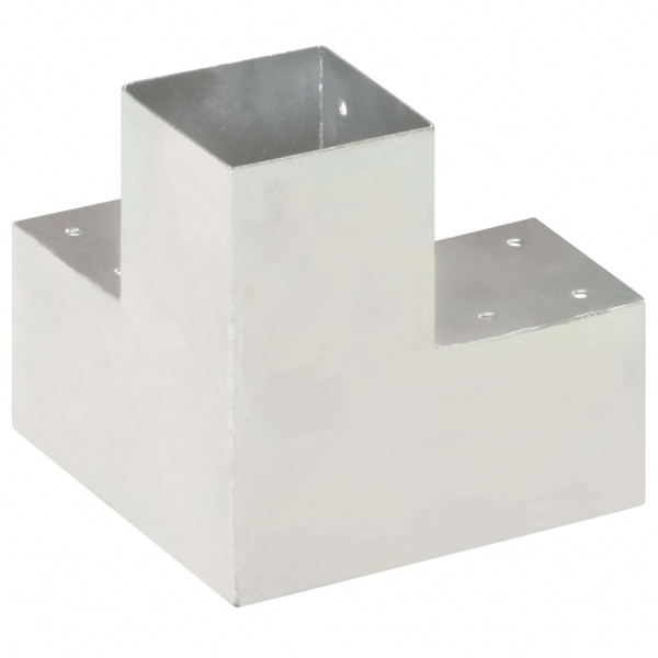 Conectores de postes en forma de Y metal galvanizado 91x91 mm M 4