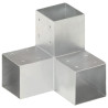 Bases para poste em forma de Y 4 pcs 91x91 mm metal galvanizado 2