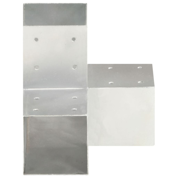 Bases para poste em forma de Y 4 pcs 91x91 mm metal galvanizado M 3