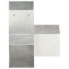 Bases para poste em forma de Y 4 pcs 91x91 mm metal galvanizado 3