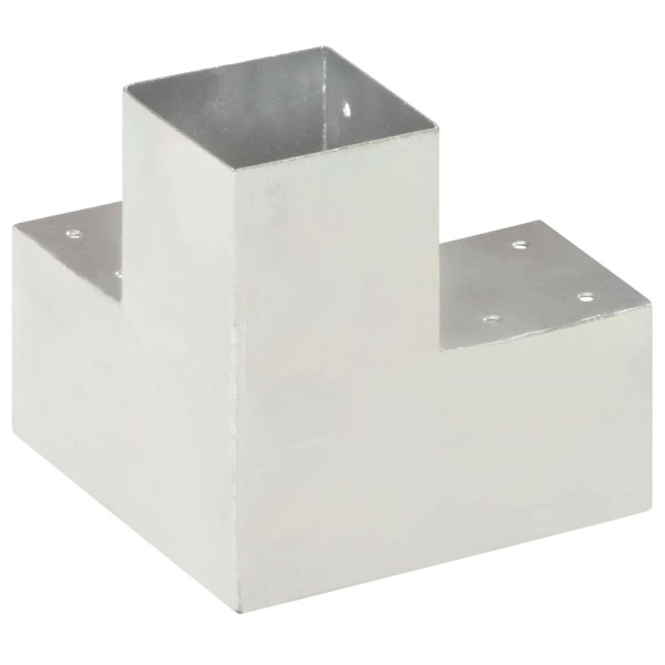 Bases para poste em forma de Y 4 pcs 91x91 mm metal galvanizado M 4