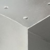 Conectores de postes en Y 4 uds metal galvanizado 91x91 mm 5