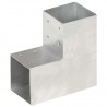 Conector de postes en forma de L metal galvanizado 101x101 mm 1