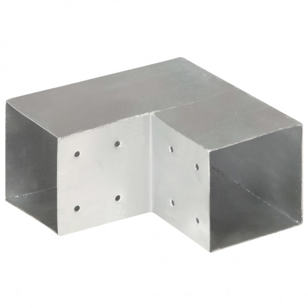 Conector de postes en forma de L metal galvanizado 101x101 mm M 3
