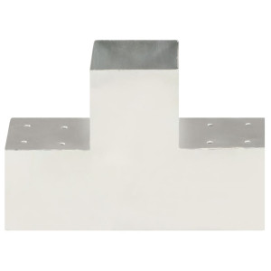 Base para poste em forma de T 101x101 mm metal galvanizado H