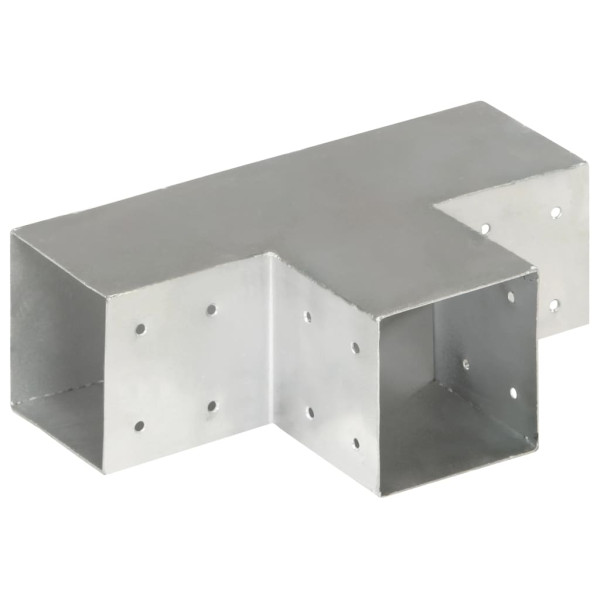 Base para poste em forma de T 101x101 mm metal galvanizado M 3