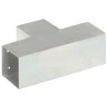 Base para poste em forma de T 101x101 mm metal galvanizado 4