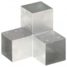 Conector de postes en forma de Y metal galvanizado 101x101 mm 1