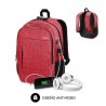 Mochila subblim urban lock rede para portáteis até 16'/40.64cm rosa 1