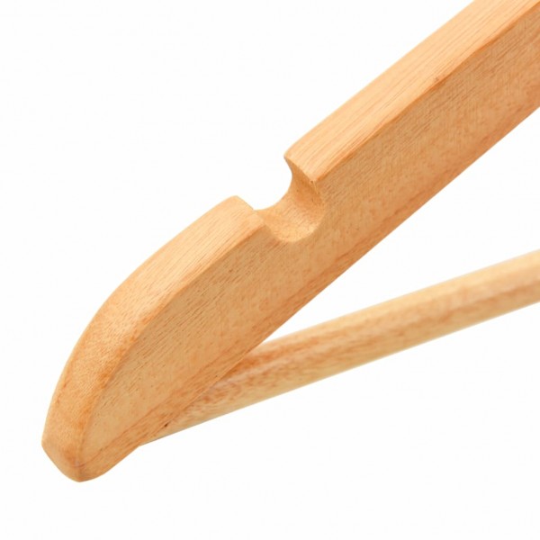 100 pcs conjunto de cabides antiderrapantes madeira M 4