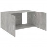 Armario de pared madera contrachapada gris hormigón 80x39x40 cm 5