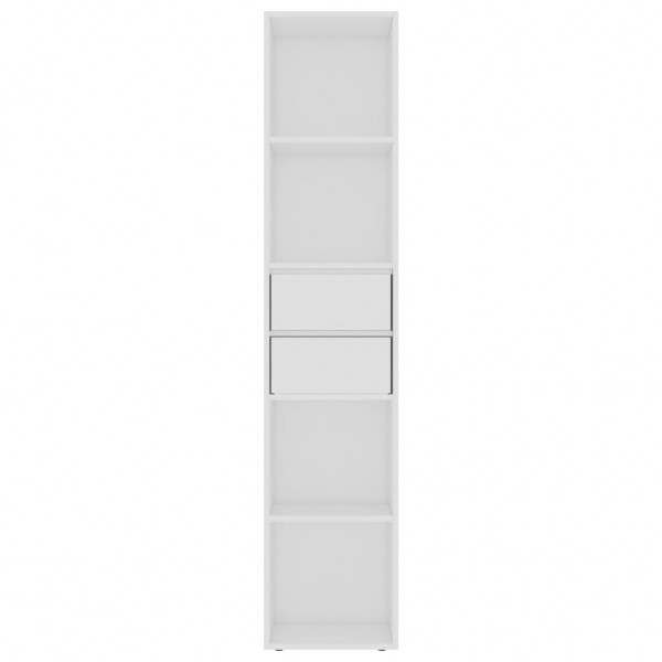 Estantería librería madera contrachapada blanco 36x30x171 cm M 4