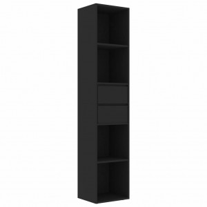 Estantería madera contrachapada negro 36x30x171 cm H