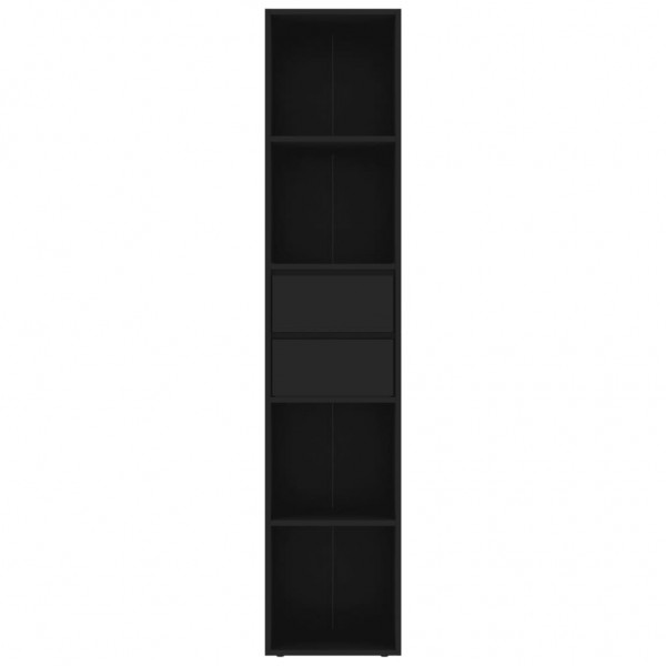 Estantería madera contrachapada negro 36x30x171 cm M 4