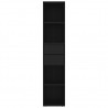 Estantería madera contrachapada negro 36x30x171 cm 4
