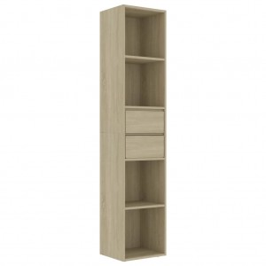 Estantería madera contrachapada color roble Sonoma 36x30x171 cm H