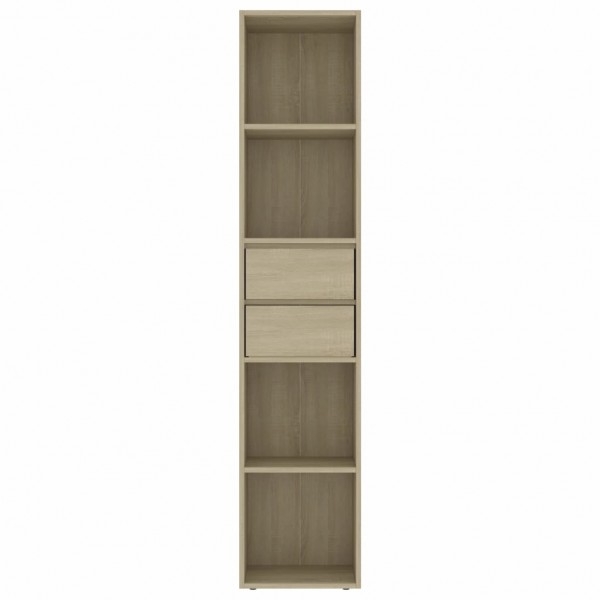 Estantería madera contrachapada color roble Sonoma 36x30x171 cm M 4