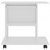 Mesa de ordenador madera contrachapada blanco 80x50x75 cm 4