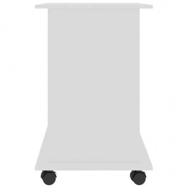 Mesa de ordenador madera contrachapada blanco 80x50x75 cm M 5