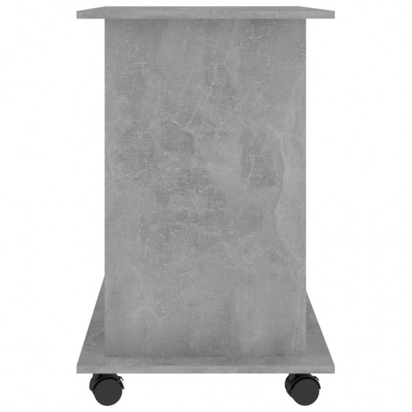 Mesa de ordenador madera contrachapada gris hormigón 80x50x75cm M 5