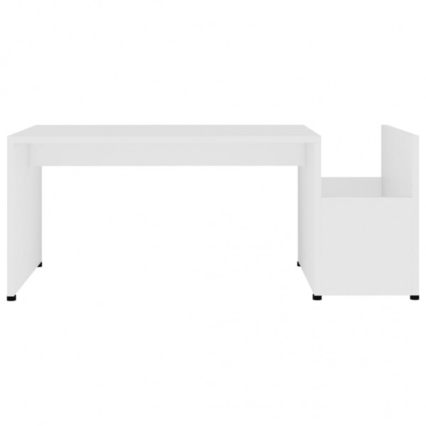 Mesa de centro 90x45x35 cm derivados de madeira branco M 4