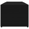 Mesa de centro 90x45x35 cm derivados de madeira preto 5