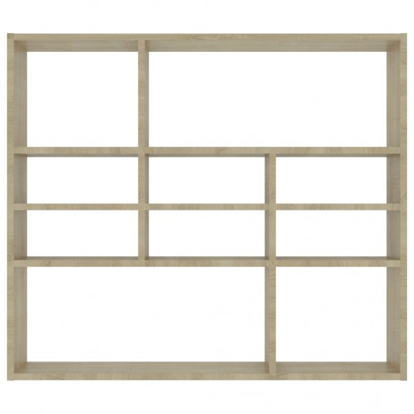 Estante de parede 90x16x78 cm contraplacado carvalho sonoma M 4