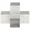 Conector de postes en forma de X metal galvanizado 101x101 mm 3