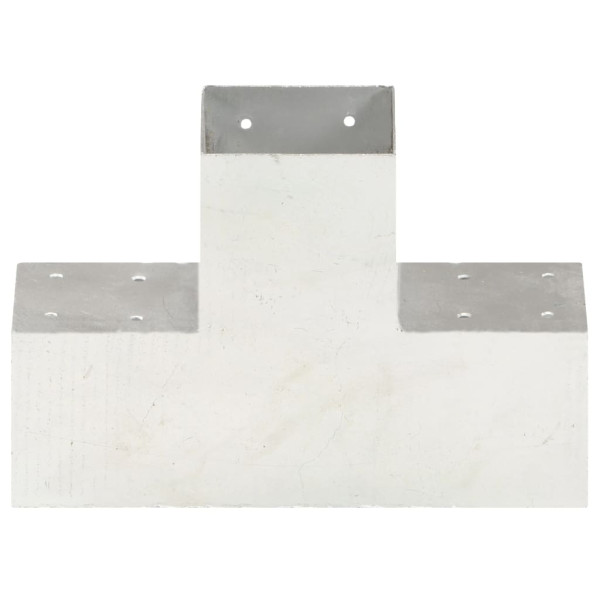 Conectores de postes en X 4 uds metal galvanizado 101x101 mm M 4